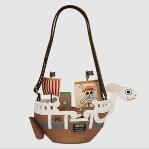 NWT LOUNGEFLY SDCC Limited Edition One Piece Going Merry Figural Crossbody Bag